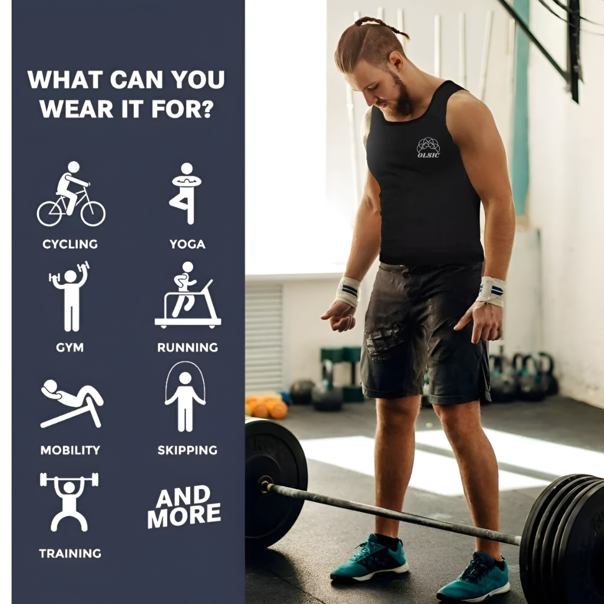 Men’s Sauna Suit Sweat Shaper Vest | Heat Trapping Compression Slimming Top for Workout & Weight Loss